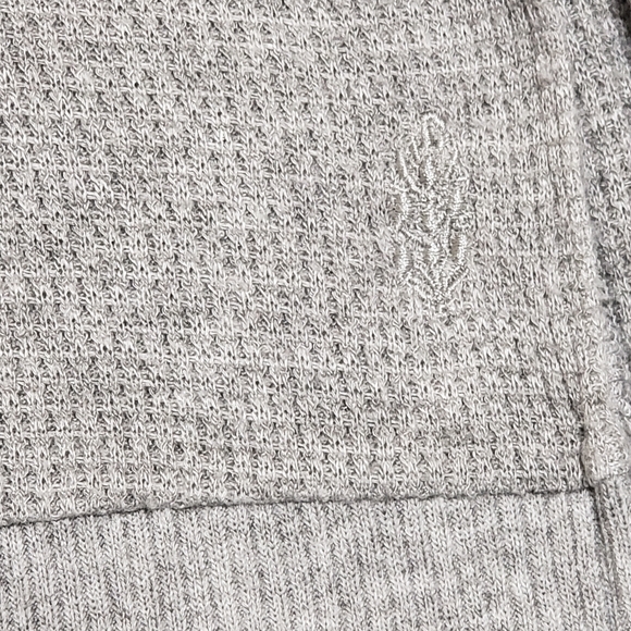 Free People Movement Snow Drift Lace Up Waffle Knit Sweater Heather Gray Sz Sm - Picture 12 of 14